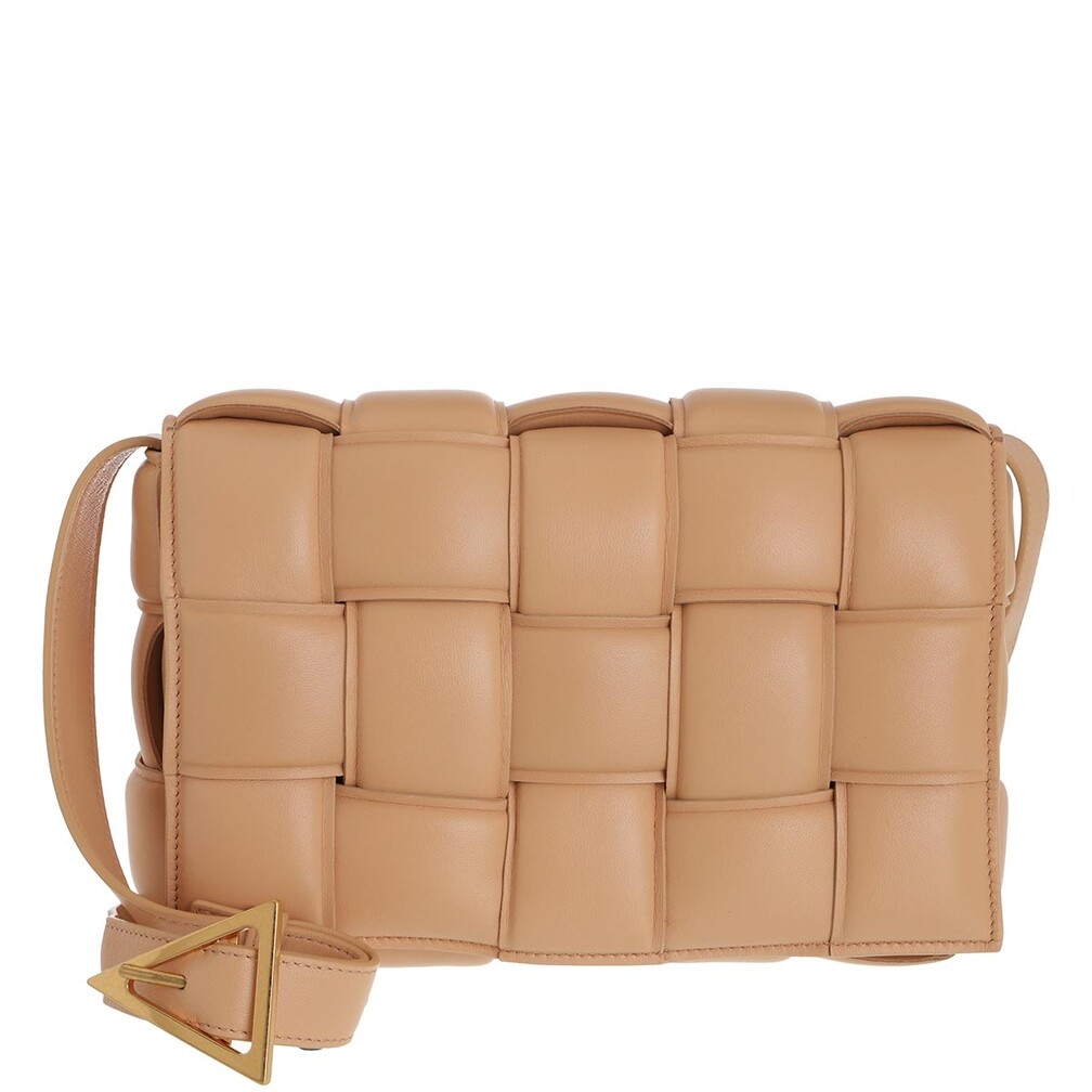 Bottega Padded Cassette Crossbody Leather Melon/Gold Crossbody