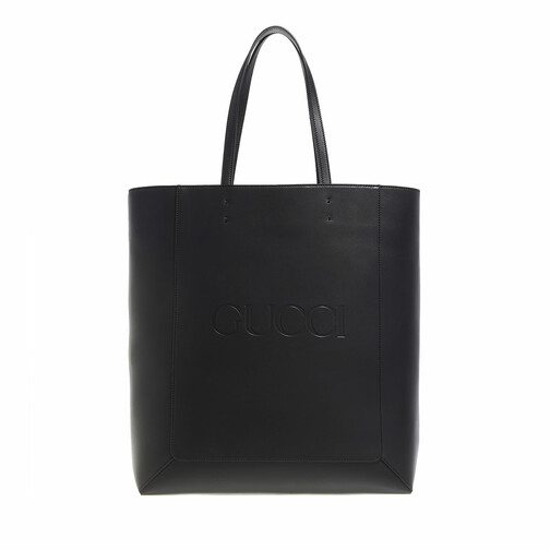 Gucci Large Tote Leather Black/Black Tote