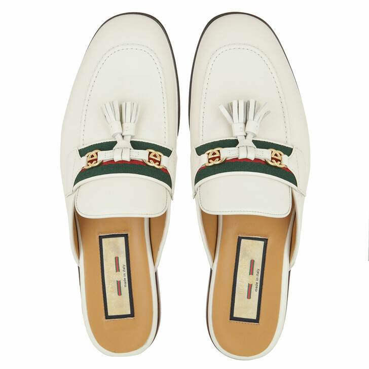 Gucci Slipper Leather Dusty White | Slipper | fashionette