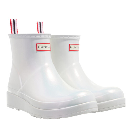 Hunter Womens Play Short Nebula Boot Silver Stiefelette