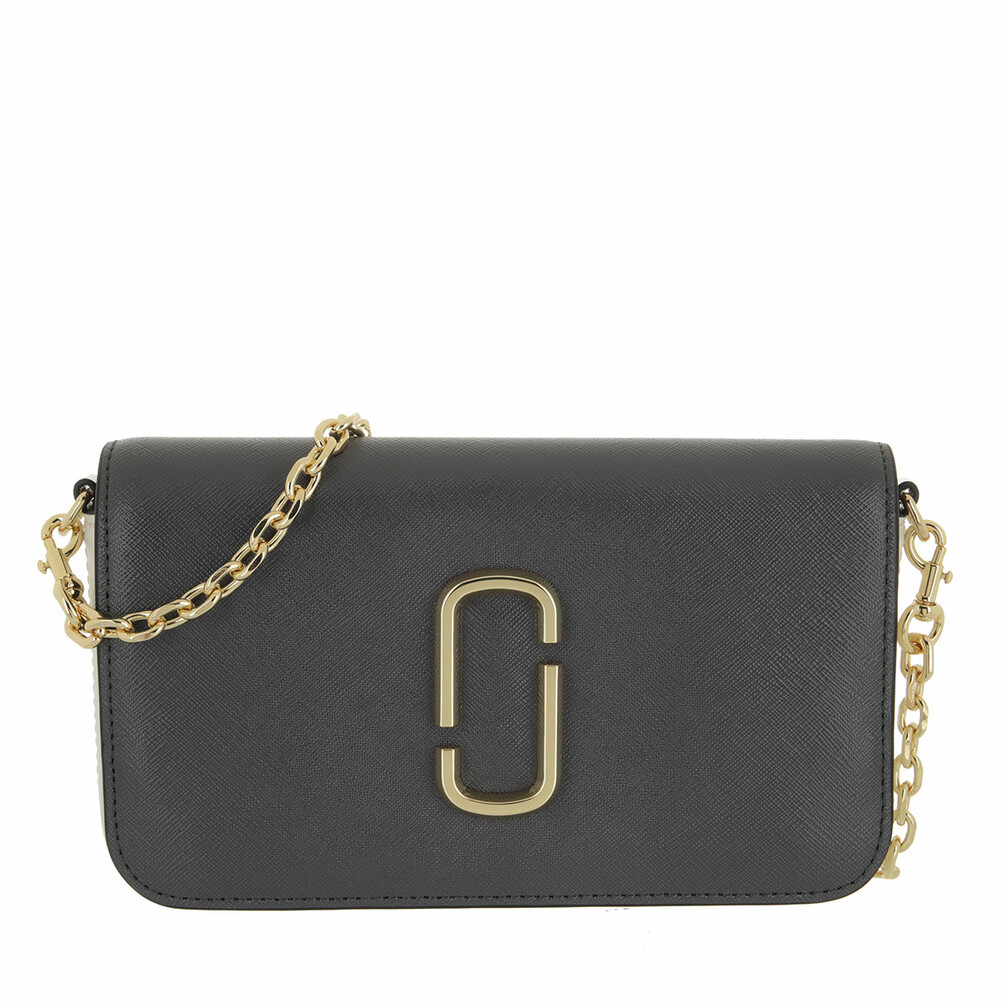 Marc Jacobs Snapshot Crossbody Bag With Chain Black/Red Sac à