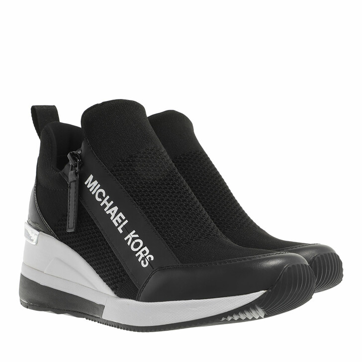 Michael Kors Willis Wedge Trainer Black | High-Top Sneaker | fashionette