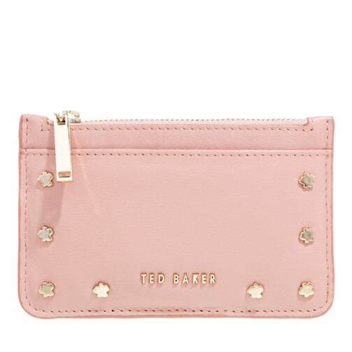 Ted Baker Pariys Magnolia Stud Zipped Card Holder Pink Card Case