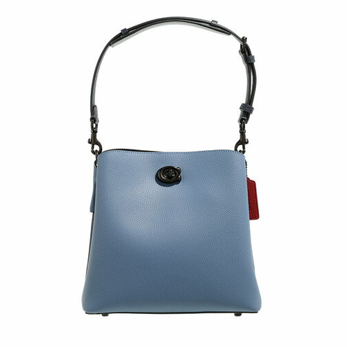 Coach Colorblock Leather Willow Bucket Washed Chambray Multi | Bucket Bag | fashionette