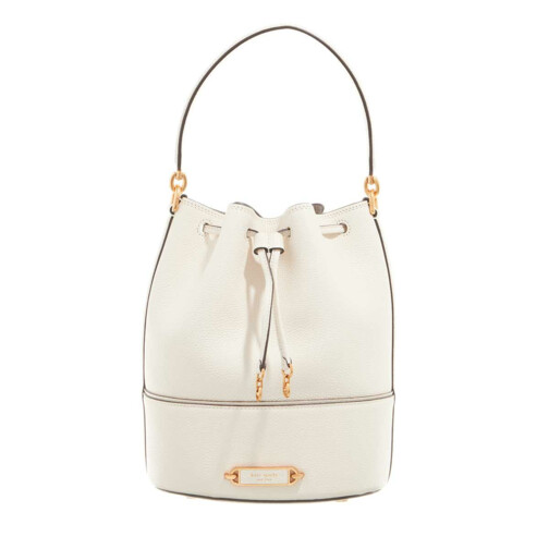 Kate Spade New York Gramercy Pebbled Leather Medium Bucket Bag Halo