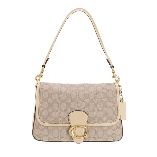 soft tabby bag in signature jacquard stone ivory