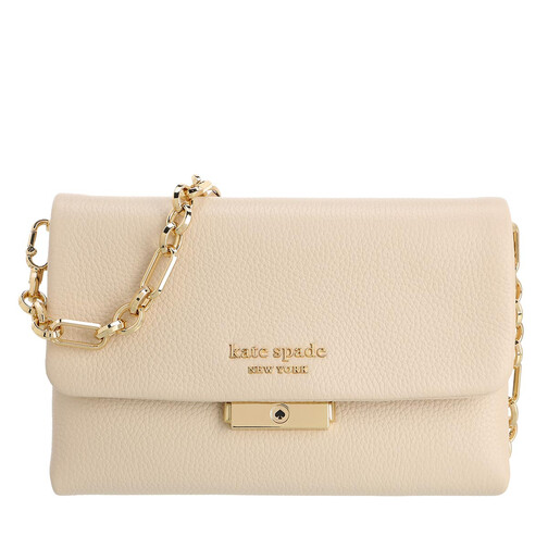 Kate Spade New York Carlyle Pebbled Leather Wallet On Chain Milk Glass