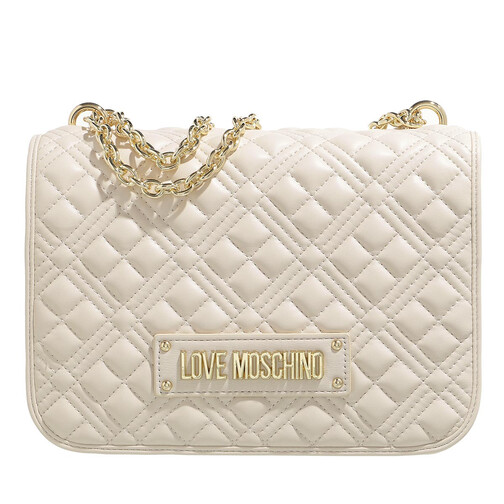 Love Moschino Borsa Quilted Pu Avorio Crossbody Bag