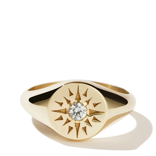 Meadowlark Ursa Ring Gold Plated Anello con sigillo