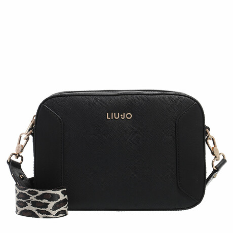 Sac Bandoulière LIU JO Sirin ECS Messenger – Taille L, Noir, Polyuréthane, Neuf étiquettes