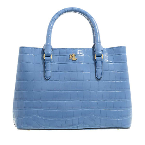 Lauren Ralph Lauren Marcy 26 Satchel Medium New England Blue Satchel