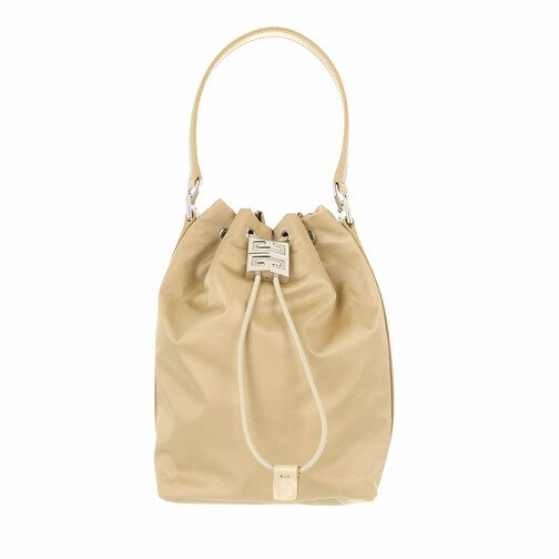 Givenchy 4G Light Bucket Bag Nylon Beige Bucket Bag